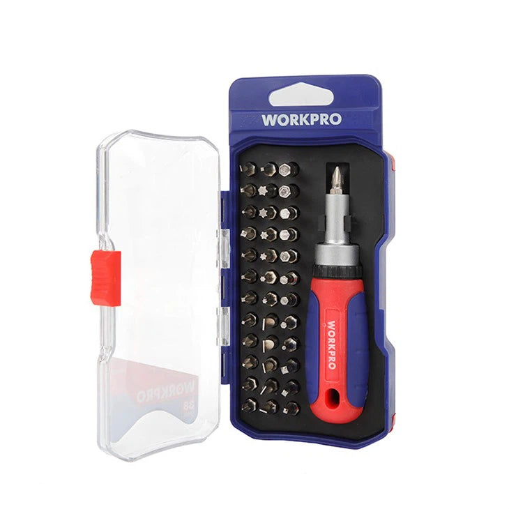 WORKPRO 38PC Ratcheting Screwdriver Set | WP200517 WORKPRO 38PC Ratcheting Screwdriver Set | WP200517