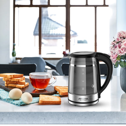 3068ArshiaGlass Kettle 1.7 Litre From Arshia Double Layered