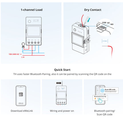 THR320D SONOFF TH Elite Smart Temperature and Humidity Monitoring Switch