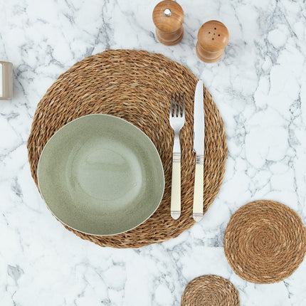 Nicolette Natural Wicker Placemat for Elegant Dining