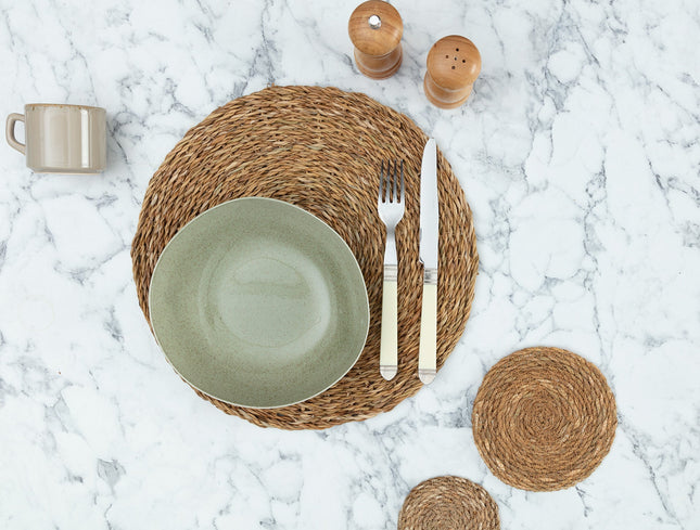 Nicolette Natural Wicker Placemat for Elegant Dining
