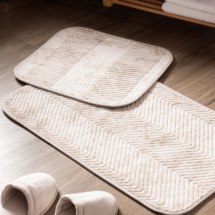 Eze Bath Mat Set - Earth Tones 2-Piece Collection