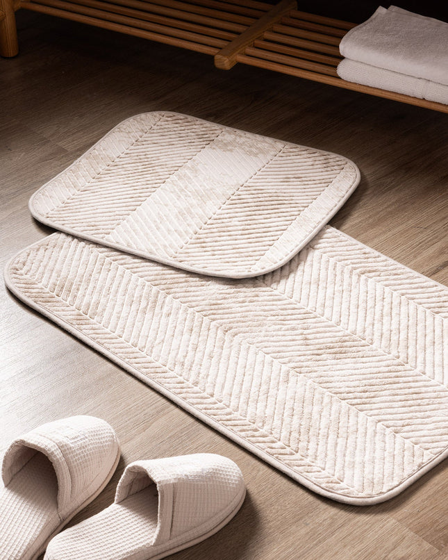 Eze Bath Mat Set - Earth Tones 2-Piece Collection