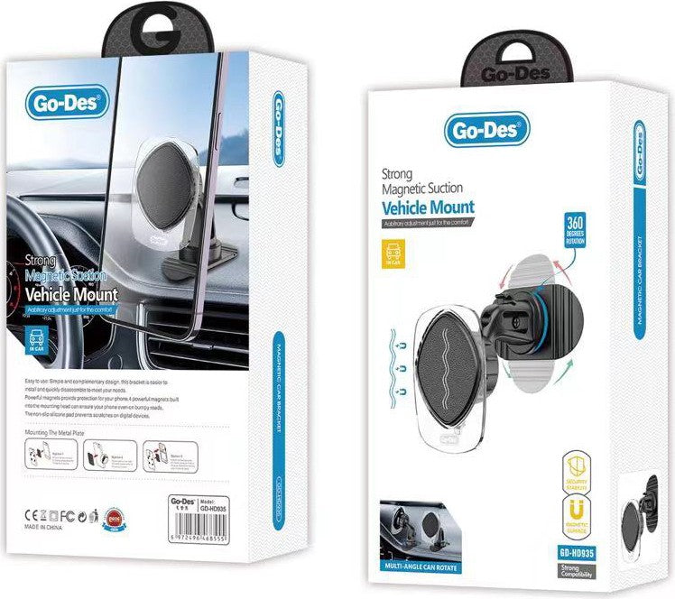 حامل هاتف مغناطيسي دوار 360 درجة للسيارة GD-HD935 حامل هاتف مغناطيسي دوار 360 درجة للسيارة GD-HD935