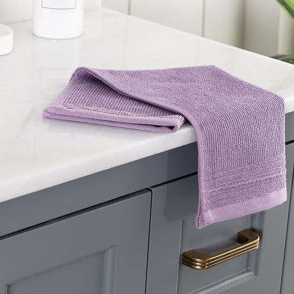 Antonin Lurex Light Damson Cotton Hand Towel