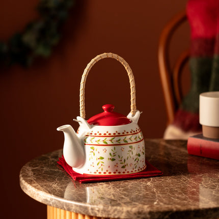 Dasher Colorful Teapot for Herbal Tea Preparation