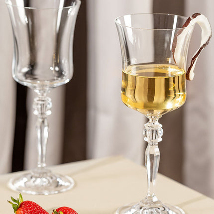 Grace Crystal Wine Glass Set - 250ml (6 Pieces)
