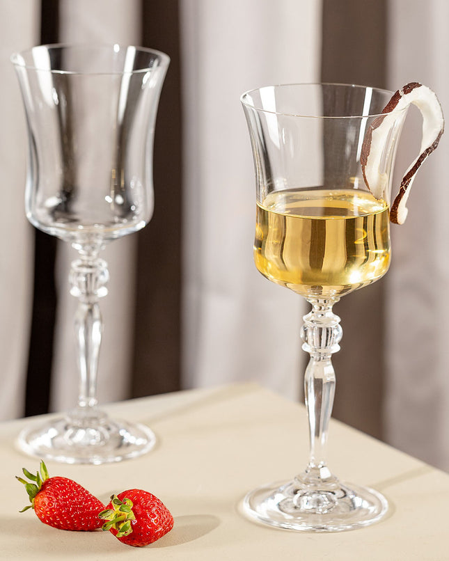 Grace Crystal Wine Glass Set - 250ml (6 Pieces)