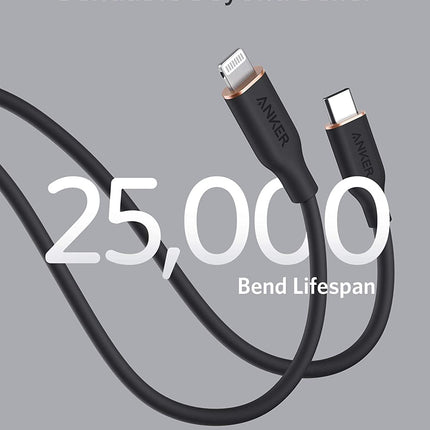 Anker 641 Flow USB-C to Lightning Silicone Cable 3FT