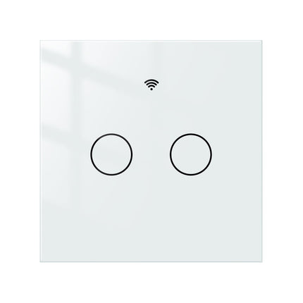 MOES - WIFI Smart Switch - 2Gang  - EU Type - White