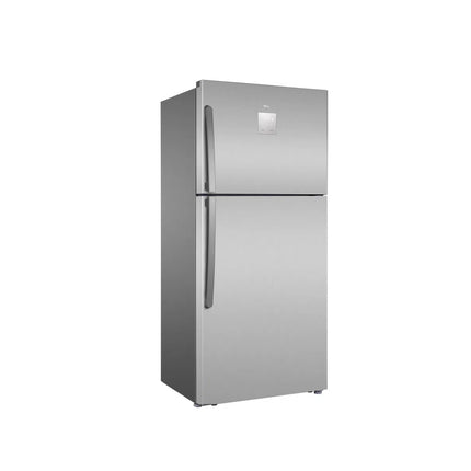 TCL P605TM Top Mount Refrigerator - No Frost - Multi Air Flow - Total Capacity 470L - Electronic Control - LED Lighting - Silver Steel