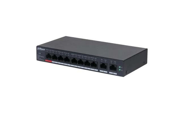 Dahua CS4010-8GT-110 10-Port Cloud Managed Desktop Gigabit Switch with 8-Port Po