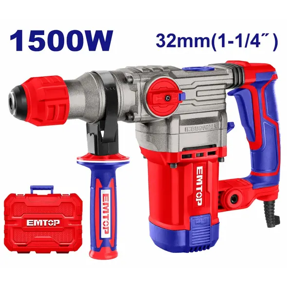 EMTOP 1500W 32mm Rotary Hammer