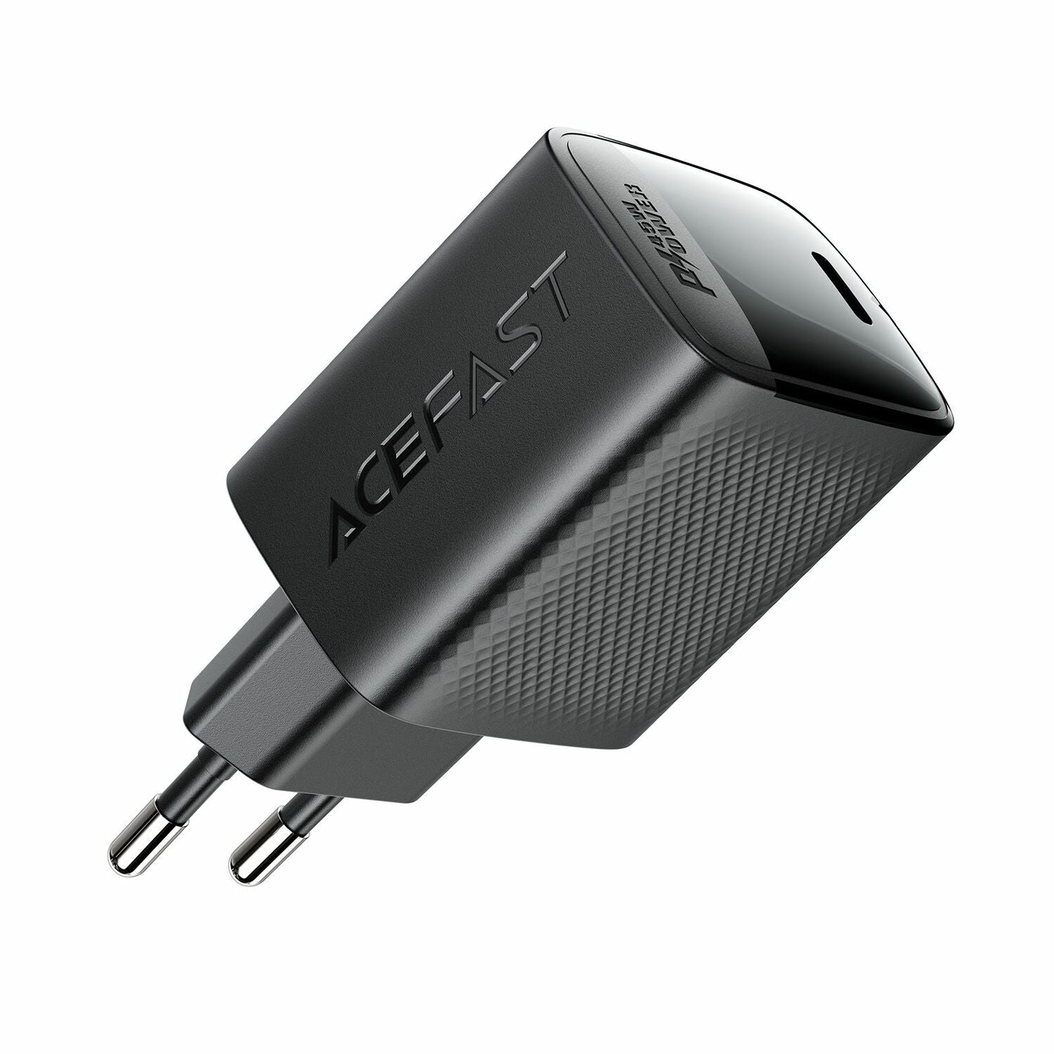 Acefast A112 120W GaN Wall Charger, 3-Port Fast Desktop Power Adapter (2x USB-C + 1x USB-A), PD3.0/PPS/QC4.0, Compact Laptop Charger for MacBook, iPhone, and Samsung - Black