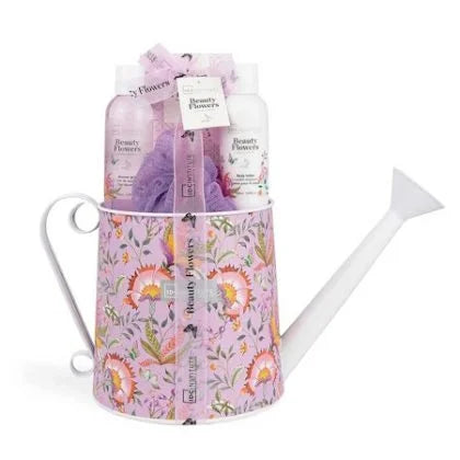 IDC Institute Bath Set with Shower Gel, Body Lotion & Bath Puff