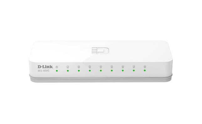 D-Link DES-1008C 8-Port 10/100 Mbps Unmanaged Switch