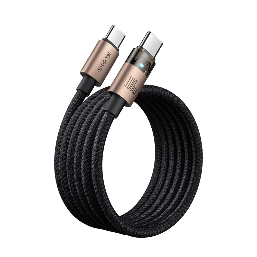 كابل Mcdodo CA-5581 USB-C إلى USB-C شفاف بقوة 100W كابل Mcdodo CA-5581 USB-C إلى USB-C شفاف بقوة 100W
