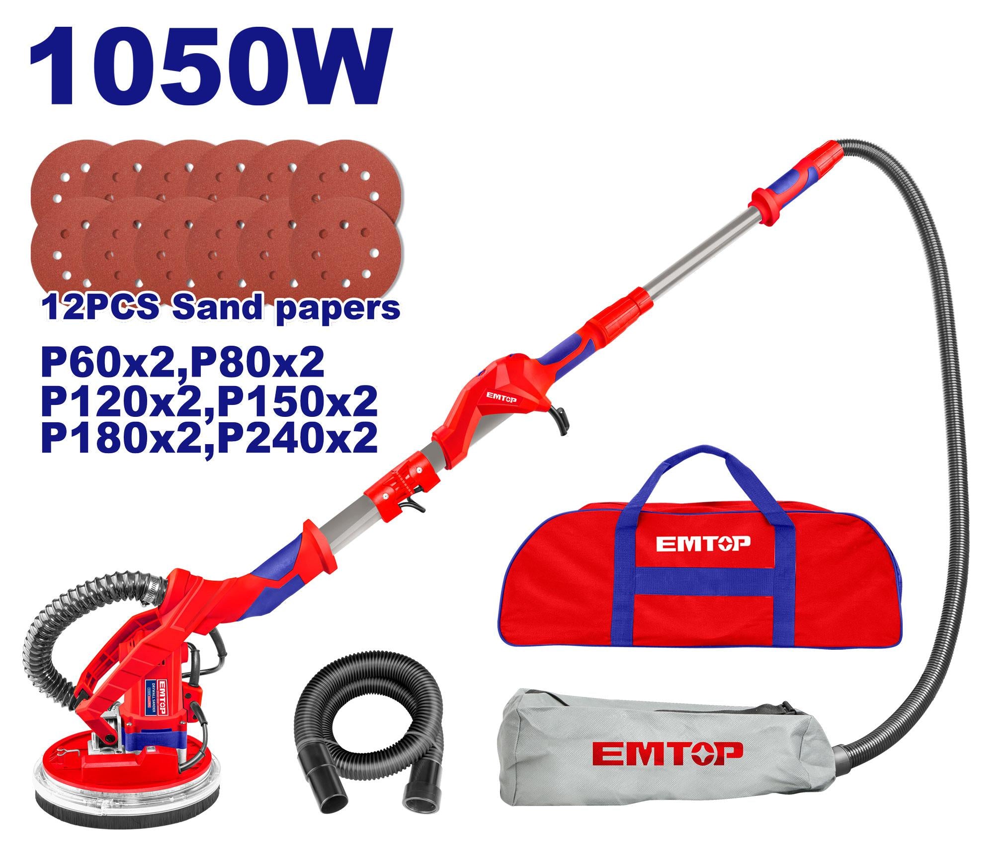 صنفرة الحوائط الجافة EMTOP 1050W صنفرة الحوائط الجافة EMTOP 1050W