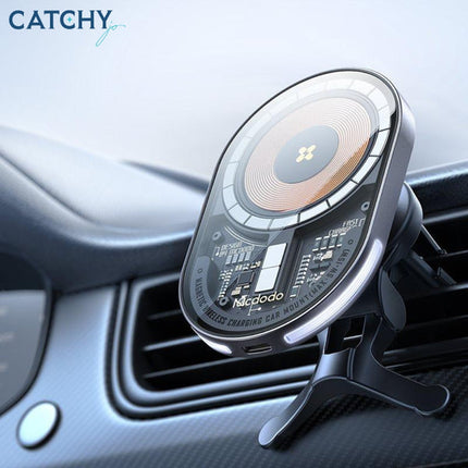 MCDODO Magnetic Wireless Car Charger 15W