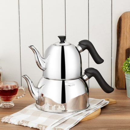 Jonquille Large Stainless Steel Teapot Set
