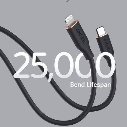 Anker 641 Flow USB-C to Lightning Silicone Cable 6ft