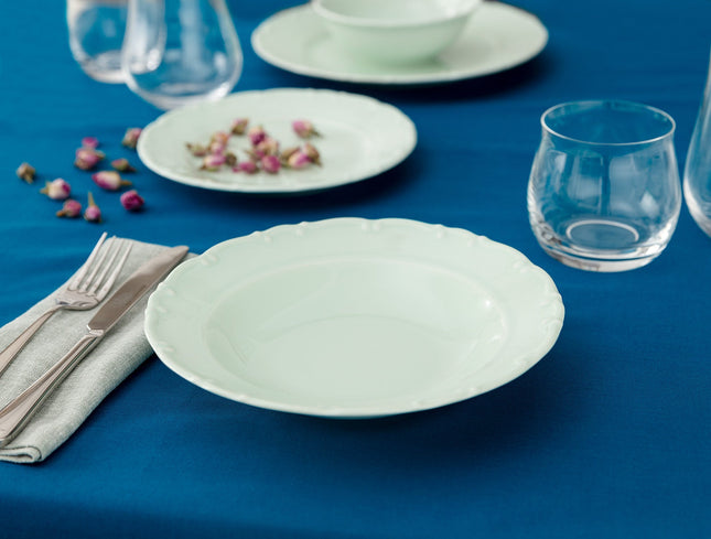 Bastien Mint Green Dinner Plate – Elegant Tableware