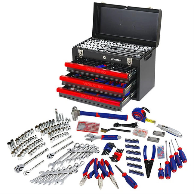 Workpro 408‑Piece Mechanics Tool Set