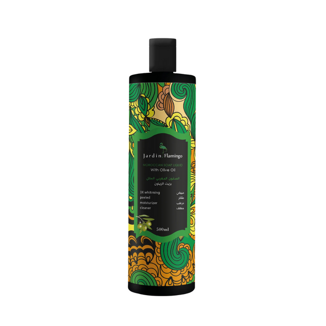 Jardin Flamingo Moroccan Olive Oil Liquid Body Soap