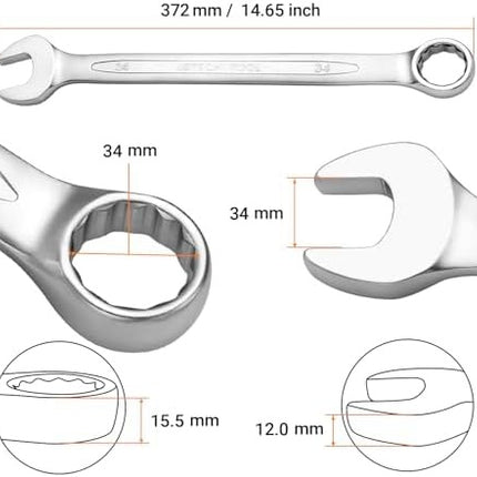 WORKPRO 8-Piece 3-in-1 Reversible Ratchet Wrench Set