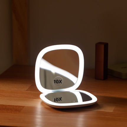 Petit White LED Double-Sided Vanity Mirror