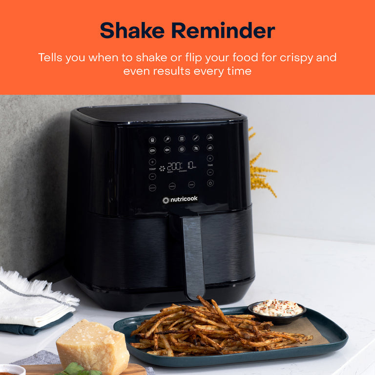 قلاية هوائية NUTRICOOK Air Fryer 2 | سعة 5.5 لتر | تقنية SmartTemp - أسود قلاية هوائية NUTRICOOK Air Fryer 2 | سعة 5.5 لتر | تقنية SmartTemp - أسود