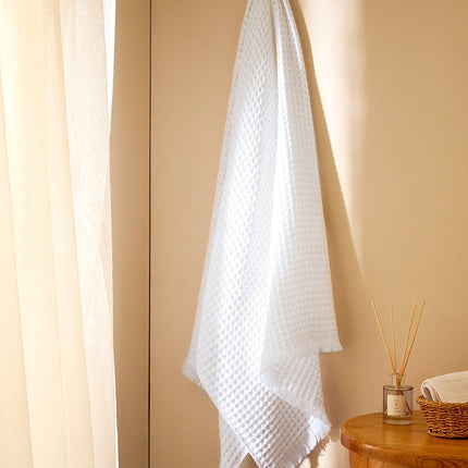 Marlie 100% Cotton Bath Towel in White