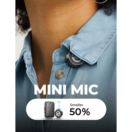 Lark M2 Hollyland Combo - Wireless Lavalier Microphone with 1000ft LOS Range, Black