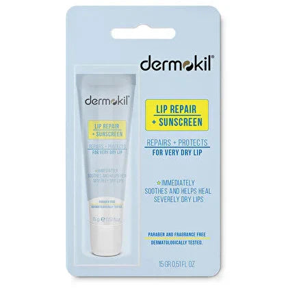 DERMOKIL Repair+ Sunscreen Lip Balm SPF Protection 15ml