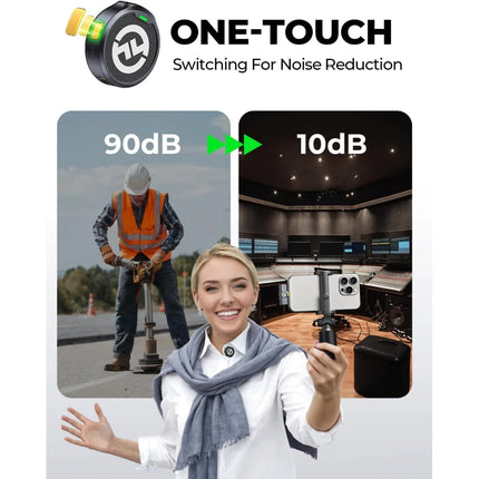 Lark M2 Hollyland Combo - Wireless Lavalier Microphone with 1000ft LOS Range, Black