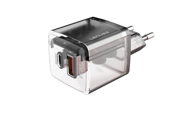 Lenyes LCH365-EU-PD/IP Charger -Transparent tea grey