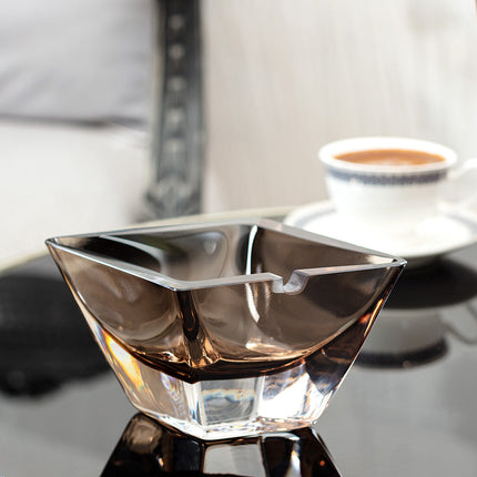 Madame Coco Le Mans Handmade Glass Ashtray - Brown