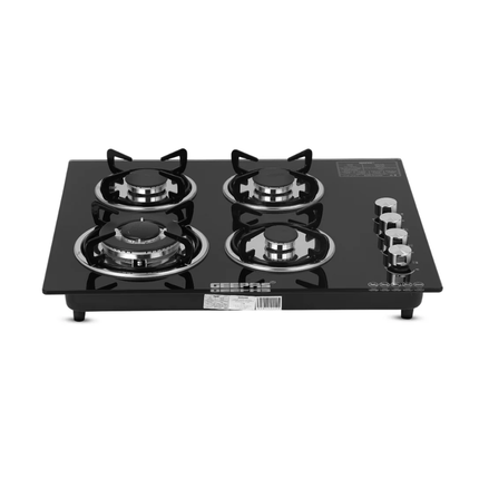 Geepas GK4410 4-Burner Tempered Glass Gas Hob