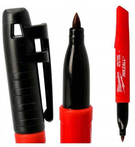 قلم تحديد Milwaukee INKZALL™ أسود رأس رفيع قلم تحديد Milwaukee INKZALL™ أسود رأس رفيع