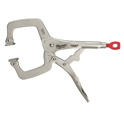 Milwaukee 11″ TORQUE LOCK™ Locking C-Clamp with Swivel Jaws