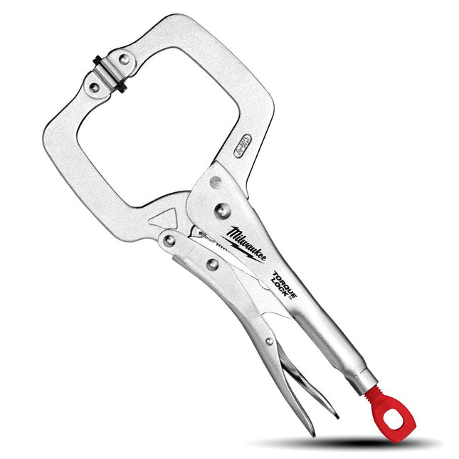 Milwaukee 11″ TORQUE LOCK™ Locking C-Clamp with Swivel Jaws