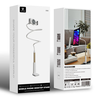 LENYES CR166 Magnetic Car Phone Holder- White