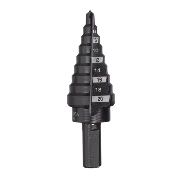ريشة حفر متدرجة (Step Drill) ميلواكي (Milwaukee) مقاس 4 مم - 20 مم ريشة حفر متدرجة (Step Drill) ميلواكي (Milwaukee) مقاس 4 مم - 20 مم