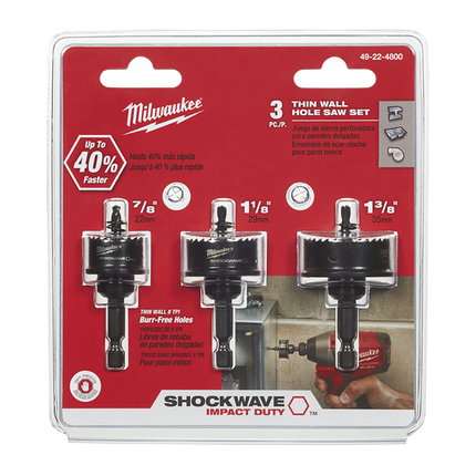Milwaukee 10-Piece Hole Dozer Bi-Metal Hole Saw Set