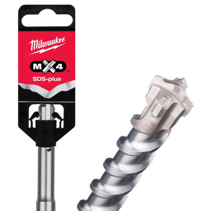Milwaukee SDS-Plus MX4 4-Cutter Hammer Drill Bit 12mm x 160mm