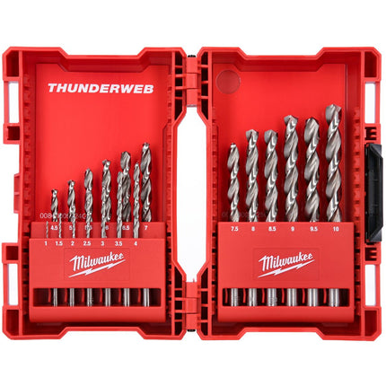 طقم ريش حديد للدريل عدد 19 حبه HSS-G Thunderweb من Milwaukee