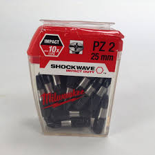 بت مفك براغي Milwaukee Shockwave Impact Duty PZ2 x 25 مم بت مفك براغي Milwaukee Shockwave Impact Duty PZ2 x 25 مم