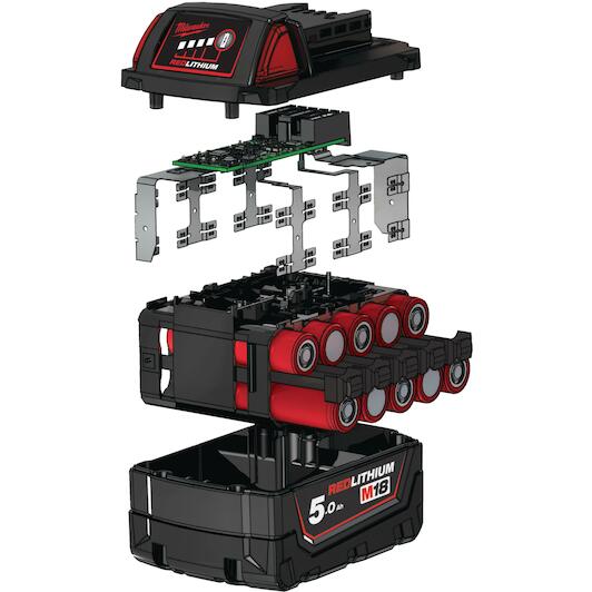M18 بطارية 5.0 امبير 18 فولت Milwaukee M18 بطارية 5.0 امبير 18 فولت Milwaukee