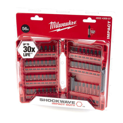 طقم لقم عدد 56 حبه متعدد الاشكال Milwaukee SHOCKWAVE IMPACT DUTY