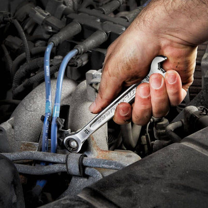 Milwaukee 15-Piece Metric Combination Ratcheting Spanner Set